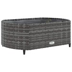 vidaXL Set canapea de grădină cu perne, 5 piese, gri, poliratan vidaXL Set canapea de grădină cu perne, 5 piese, gri, poliratan