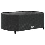 vidaXL Set mobilier de grădină cu perne, 8 piese, negru, poliratan vidaXL Set mobilier de grădină cu perne, 8 piese, negru, poliratan