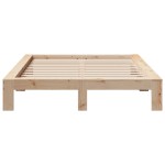 vidaXL Cadru de pat fără saltea, 140x190 cm, lemn masiv de pin vidaXL Cadru de pat fără saltea, 140x190 cm, lemn masiv de pin