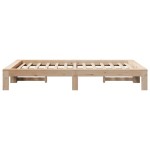 vidaXL Cadru de pat fără saltea, 120x190 cm, lemn masiv pin vidaXL Cadru de pat fără saltea, 120x190 cm, lemn masiv pin