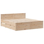 vidaXL Cadru de pat fără saltea/cu tăblie, 180x200 cm, lemn masiv pin vidaXL Cadru de pat fără saltea/cu tăblie, 180x200 cm, lemn masiv pin