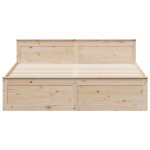 vidaXL Cadru de pat fără saltea/cu tăblie, 180x200 cm, lemn masiv pin vidaXL Cadru de pat fără saltea/cu tăblie, 180x200 cm, lemn masiv pin