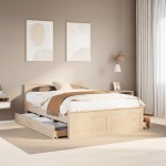 vidaXL Cadru de pat fără saltea/cu tăblie, 160x200 cm, lemn masiv pin vidaXL Cadru de pat fără saltea/cu tăblie, 160x200 cm, lemn masiv pin