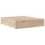 vidaXL Cadru de pat fără saltea/cu sertare, 200x200 cm, lemn pin vidaXL Cadru de pat fără saltea/cu sertare, 200x200 cm, lemn pin