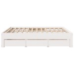 vidaXL Cadru de pat fără saltea/cu sertare, alb, 180x200 cm, lemn pin vidaXL Cadru de pat fără saltea/cu sertare, alb, 180x200 cm, lemn pin