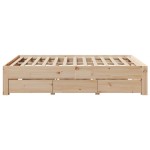 vidaXL Cadru de pat fără saltea/cu sertare, 150x200 cm, lemn masiv pin vidaXL Cadru de pat fără saltea/cu sertare, 150x200 cm, lemn masiv pin