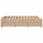 vidaXL Cadru de pat fără saltea/cu sertare, 120x200 cm, lemn masiv pin vidaXL Cadru de pat fără saltea/cu sertare, 120x200 cm, lemn masiv pin