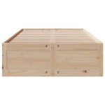 vidaXL Cadru de pat fără saltea/cu sertare, 120x190 cm, lemn masiv pin vidaXL Cadru de pat fără saltea/cu sertare, 120x190 cm, lemn masiv pin