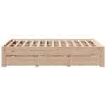 vidaXL Cadru de pat fără saltea/cu sertare, 120x190 cm, lemn masiv pin vidaXL Cadru de pat fără saltea/cu sertare, 120x190 cm, lemn masiv pin