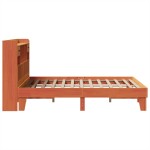 vidaXL Cadru de pat fără saltea, maro ceruit 150x200 cm lemn masiv pin vidaXL Cadru de pat fără saltea, maro ceruit 150x200 cm lemn masiv pin