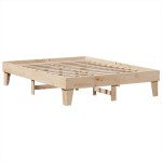 vidaXL Cadru de pat fără saltea, 140x190 cm, lemn masiv de pin