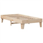 vidaXL Cadru de pat fără saltea, 75x190 cm, lemn masiv de pin