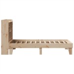vidaXL Cadru de pat fără saltea, 75x190 cm, lemn masiv de pin