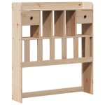vidaXL Pat cu bibliotecă fără saltea, 90x190 cm, lemn masiv de pin vidaXL Pat cu bibliotecă fără saltea, 90x190 cm, lemn masiv de pin