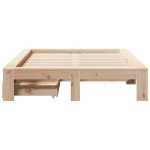 vidaXL Cadru de pat fără saltea, 120x190 cm, lemn masiv pin vidaXL Cadru de pat fără saltea, 120x190 cm, lemn masiv pin