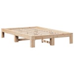 vidaXL Cadru de pat fără saltea, 120x190 cm, lemn masiv pin vidaXL Cadru de pat fără saltea, 120x190 cm, lemn masiv pin