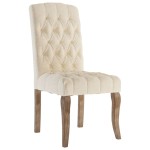 vidaXL Scaune de bucătărie, 6 buc., bej, textil cu aspect de pânză vidaXL Scaune de bucătărie, 6 buc., bej, textil cu aspect de pânză