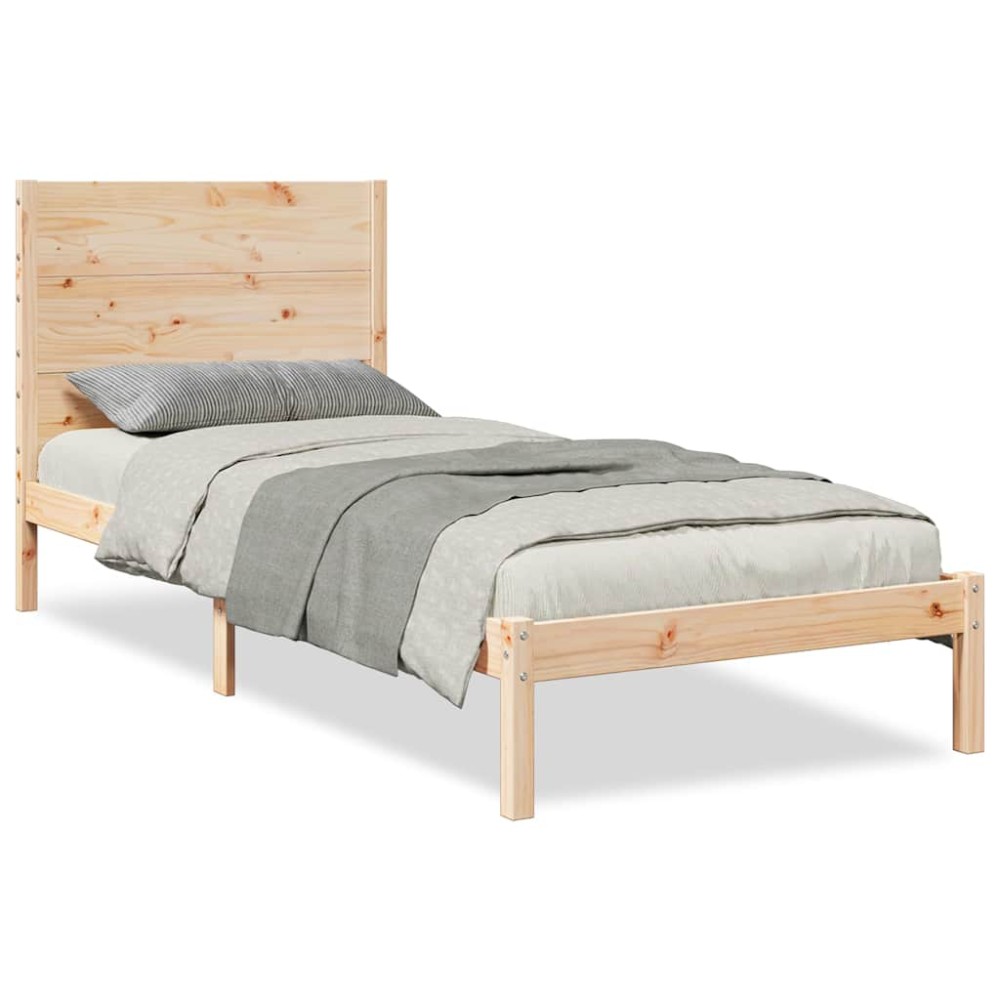 vidaXL Cadru de pat foarte lung fără saltea, 90x210 cm, lemn masiv