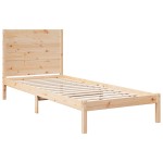 vidaXL Cadru de pat foarte lung fără saltea, 90x210 cm, lemn masiv vidaXL Cadru de pat foarte lung fără saltea, 90x210 cm, lemn masiv