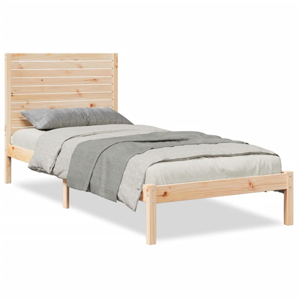 vidaXL Cadru de pat foarte lung fără saltea, 90x210 cm, lemn masiv