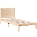 vidaXL Cadru de pat foarte lung fără saltea, 90x210 cm, lemn masiv vidaXL Cadru de pat foarte lung fără saltea, 90x210 cm, lemn masiv
