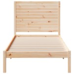 vidaXL Cadru de pat foarte lung fără saltea, 90x220 cm, lemn masiv vidaXL Cadru de pat foarte lung fără saltea, 90x220 cm, lemn masiv