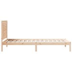 vidaXL Cadru de pat foarte lung fără saltea, 90x220 cm, lemn masiv vidaXL Cadru de pat foarte lung fără saltea, 90x220 cm, lemn masiv
