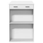 vidaXL Masă de bar, alb, 102x70x103,5 cm, lemn prelucrat vidaXL Masă de bar, alb, 102x70x103,5 cm, lemn prelucrat