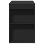 vidaXL Masă de bar, negru, 102x70x103,5 cm, lemn prelucrat