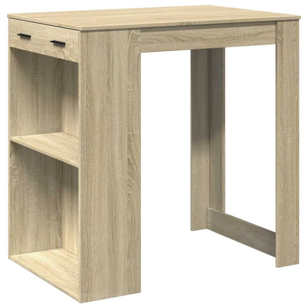 vidaXL Masă de bar, stejar Sonoma, 102x70x103,5 cm, lemn prelucrat