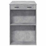 vidaXL Masă de bar, gri beton, 102x70x103,5 cm, lemn prelucrat