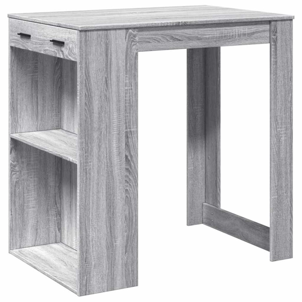 vidaXL Masă de bar, Sonoma gri, 102x70x103,5 cm, lemn prelucrat