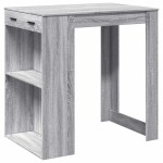 vidaXL Masă de bar, Sonoma gri, 102x70x103,5 cm, lemn prelucrat