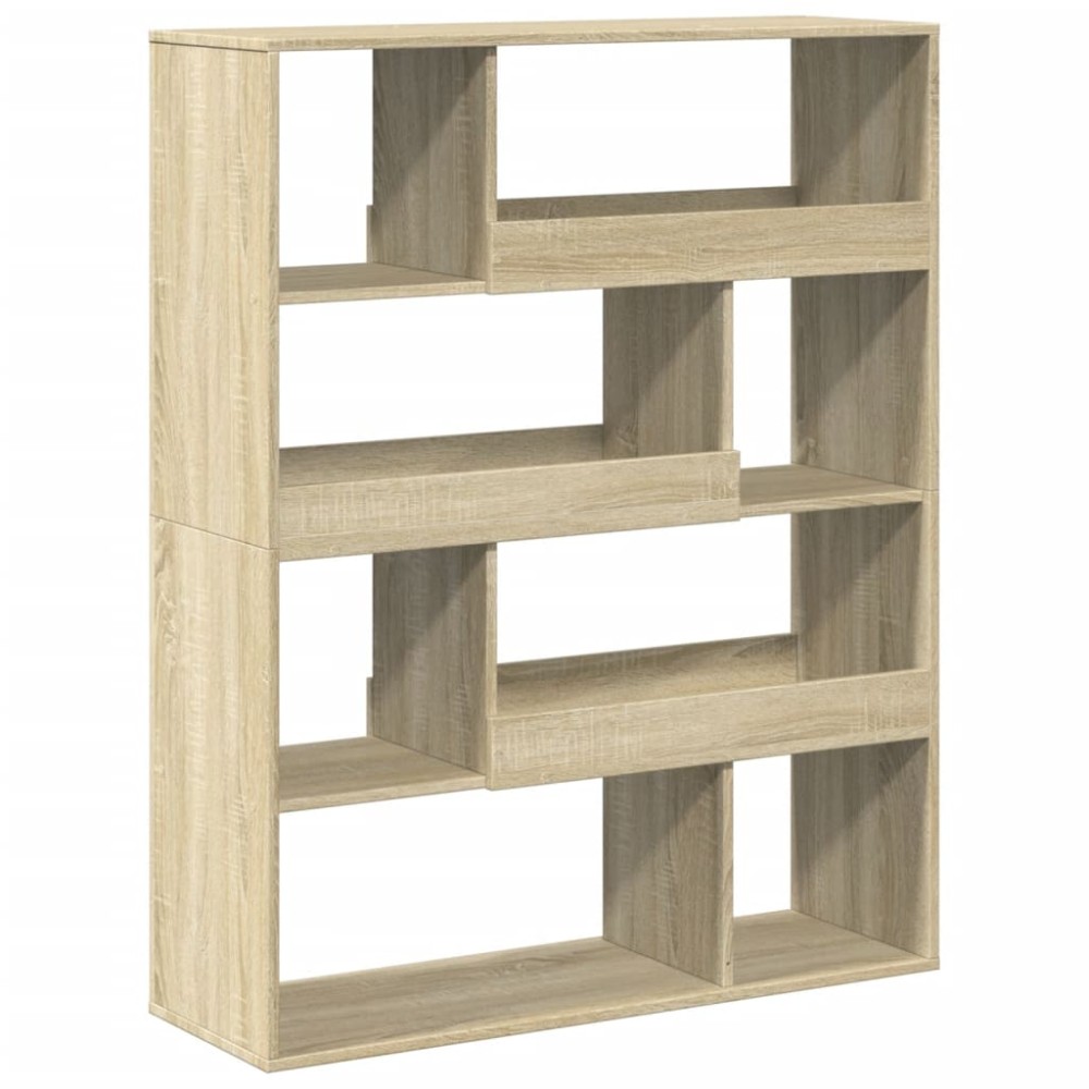 vidaXL Bibliotecă, stejar sonoma, 100x33x125,5 cm, lemn prelucrat
