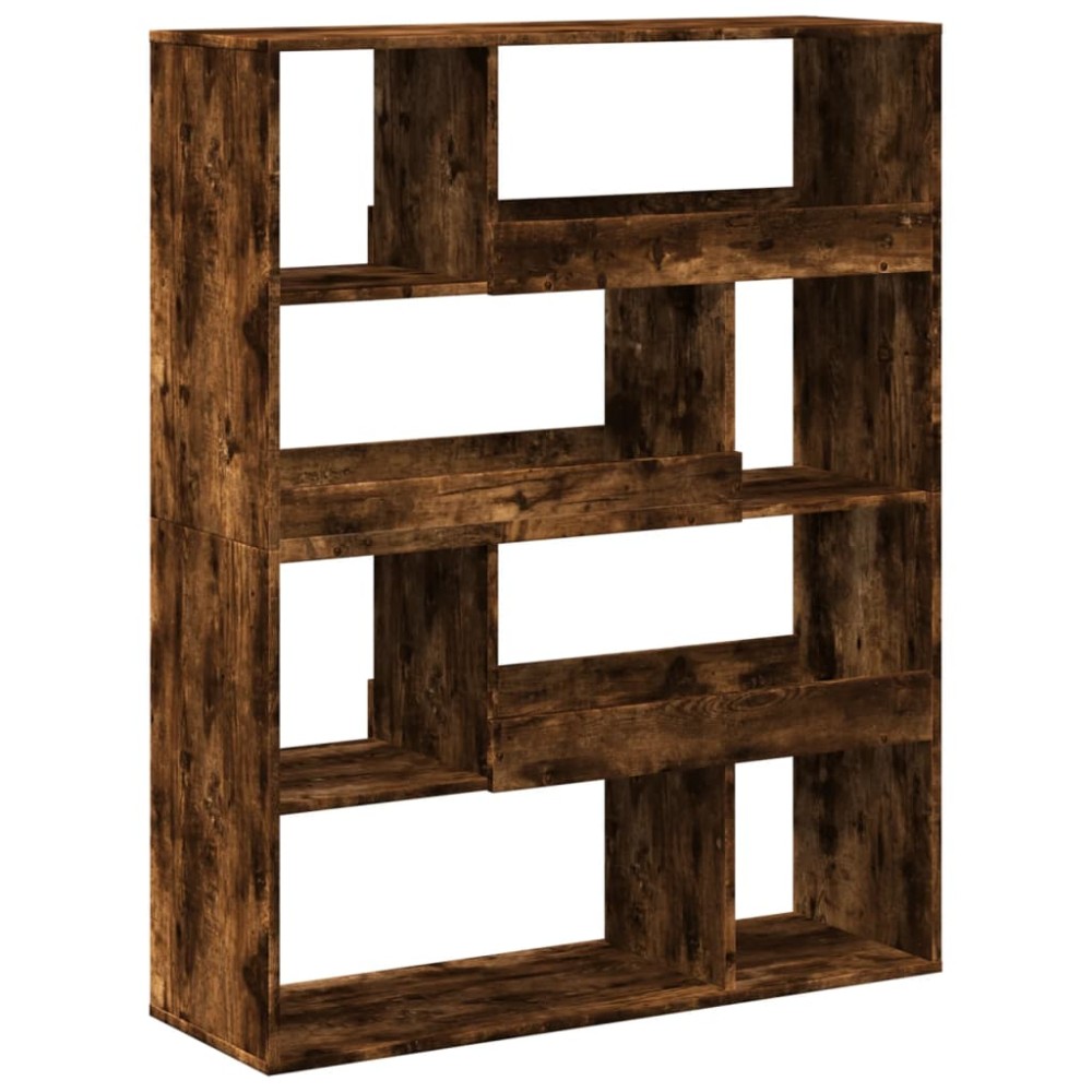 vidaXL Bibliotecă, stejar fumuriu, 100x33x125,5 cm, lemn prelucrat