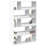 vidaXL Bibliotecă, alb, 100x33x156,5 cm, lemn prelucrat vidaXL Bibliotecă, alb, 100x33x156,5 cm, lemn prelucrat