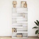 vidaXL Bibliotecă, alb, 100x33x187,5 cm, lemn prelucrat vidaXL Bibliotecă, alb, 100x33x187,5 cm, lemn prelucrat