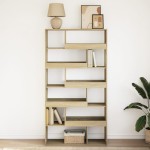 vidaXL Bibliotecă, stejar sonoma, 100x33x187,5 cm, lemn prelucrat vidaXL Bibliotecă, stejar sonoma, 100x33x187,5 cm, lemn prelucrat
