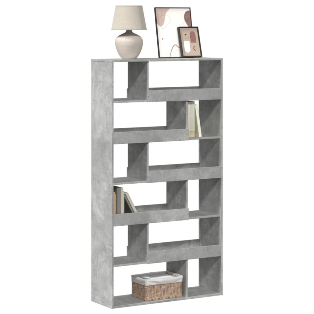 vidaXL Bibliotecă, gri beton, 100x33x187,5 cm, lemn prelucrat