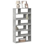vidaXL Bibliotecă, gri beton, 100x33x187,5 cm, lemn prelucrat vidaXL Bibliotecă, gri beton, 100x33x187,5 cm, lemn prelucrat