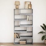 vidaXL Bibliotecă, gri beton, 100x33x187,5 cm, lemn prelucrat vidaXL Bibliotecă, gri beton, 100x33x187,5 cm, lemn prelucrat