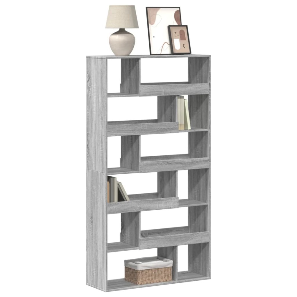 vidaXL Bibliotecă, gri sonoma, 100x33x187,5 cm, lemn prelucrat