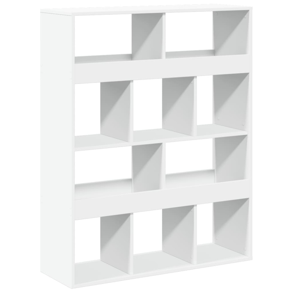 vidaXL Bibliotecă, alb, 100x33x125,5 cm, lemn prelucrat