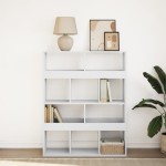 vidaXL Bibliotecă, alb, 100x33x125,5 cm, lemn prelucrat vidaXL Bibliotecă, alb, 100x33x125,5 cm, lemn prelucrat