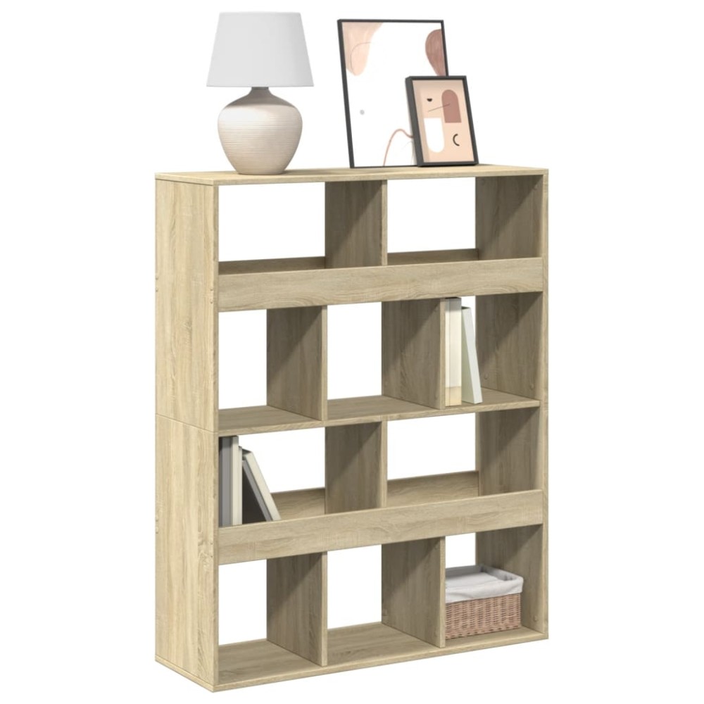 vidaXL Bibliotecă, stejar sonoma, 100x33x125,5 cm, lemn prelucrat