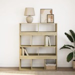 vidaXL Bibliotecă, stejar sonoma, 100x33x125,5 cm, lemn prelucrat vidaXL Bibliotecă, stejar sonoma, 100x33x125,5 cm, lemn prelucrat