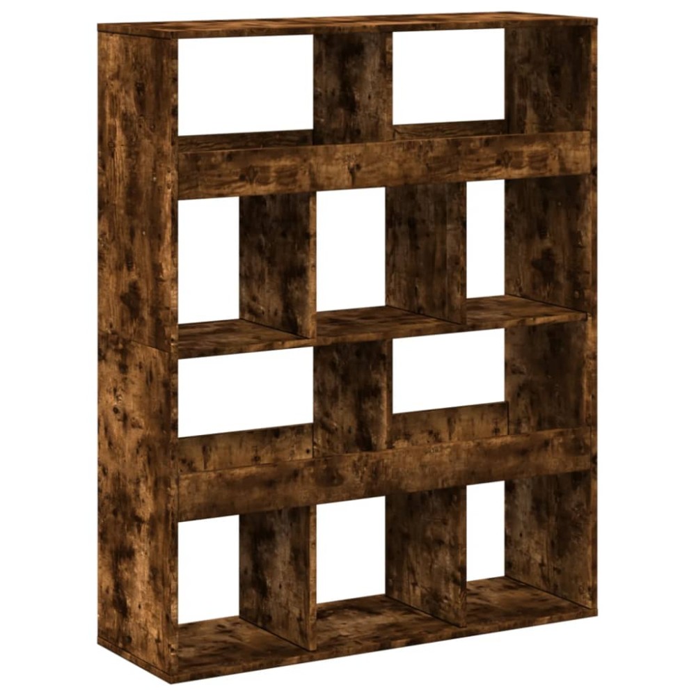 vidaXL Bibliotecă, stejar fumuriu, 100x33x125,5 cm, lemn prelucrat
