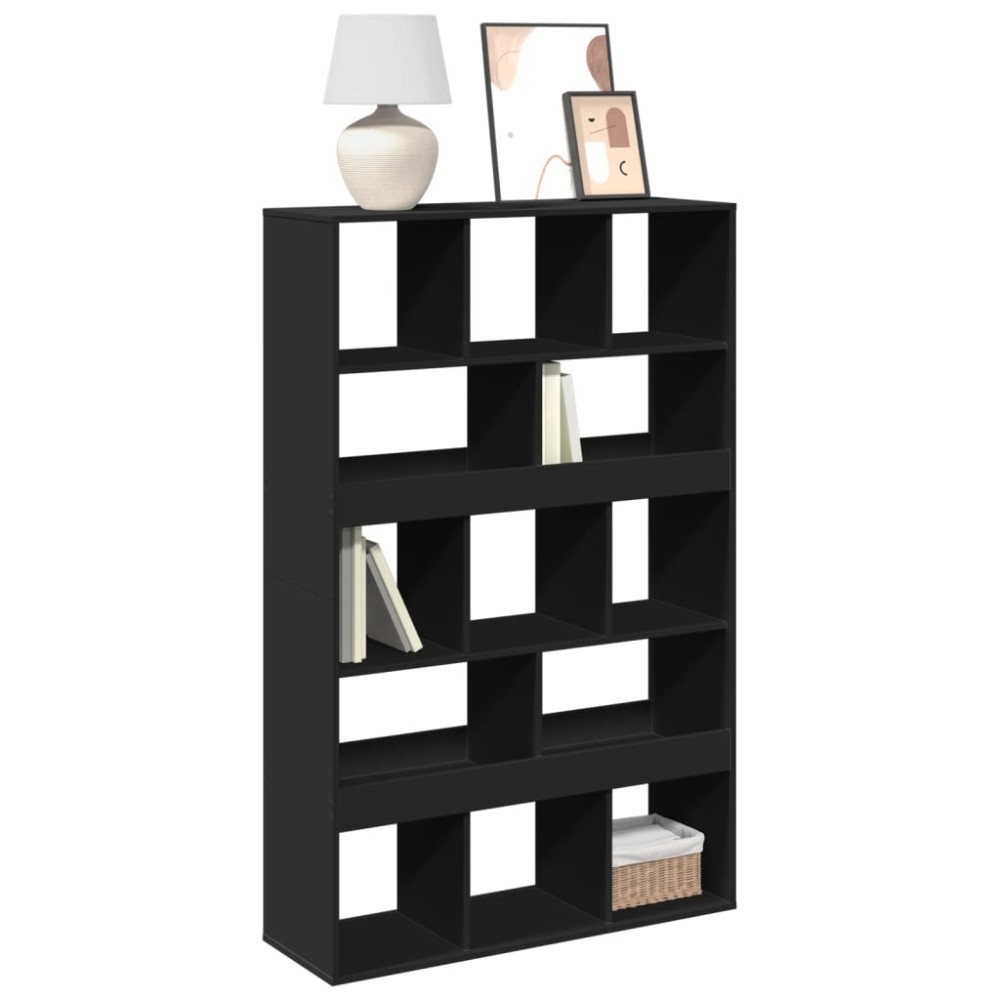 vidaXL Bibliotecă, negru, 100x33x156,5 cm, lemn prelucrat