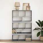 vidaXL Bibliotecă, gri sonoma, 100x33x156,5 cm, lemn prelucrat vidaXL Bibliotecă, gri sonoma, 100x33x156,5 cm, lemn prelucrat