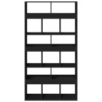 vidaXL Bibliotecă, negru, 100x33x187,5 cm, lemn prelucrat